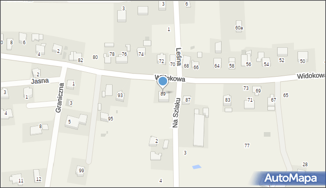 Kulerzów, Widokowa, 89, mapa Kulerzów