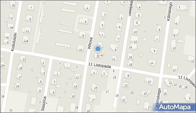 Kunice, Witosa Wincentego, 11, mapa Kunice