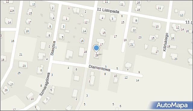 Kunice, Witosa Wincentego, 19, mapa Kunice