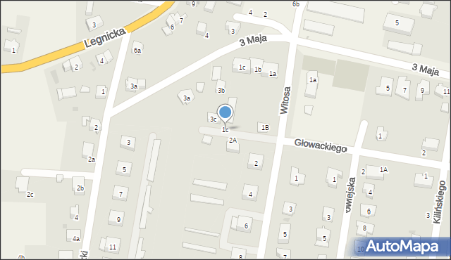 Kunice, Witosa Wincentego, 1c, mapa Kunice