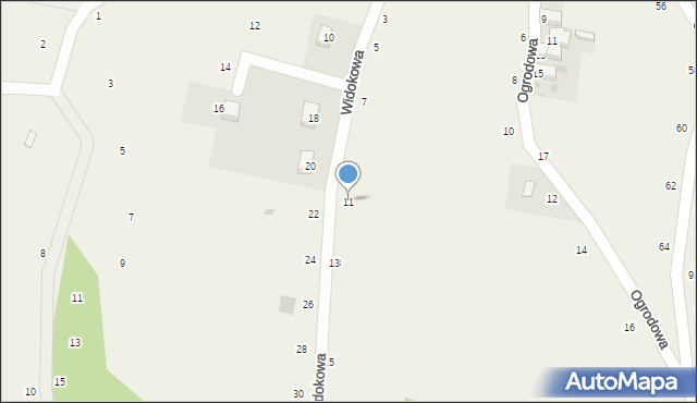 Kuropatnik, Widokowa, 11, mapa Kuropatnik