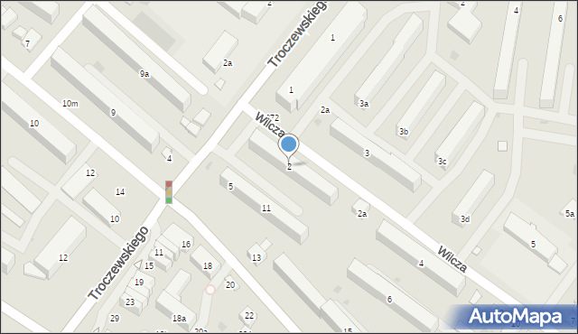 Kutno, Wilcza, 2, mapa Kutno