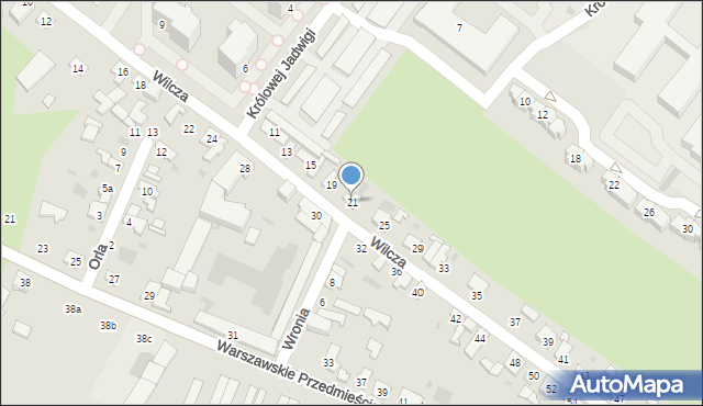Kutno, Wilcza, 21, mapa Kutno