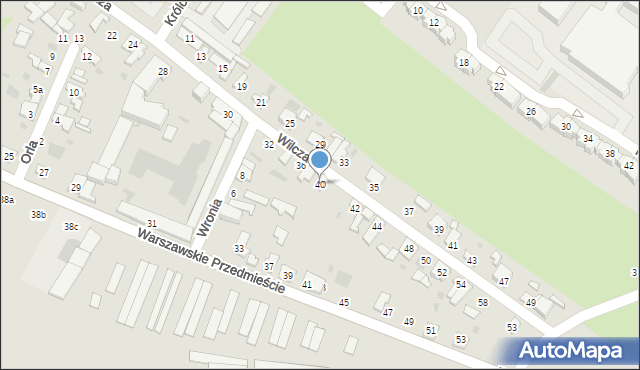 Kutno, Wilcza, 40, mapa Kutno