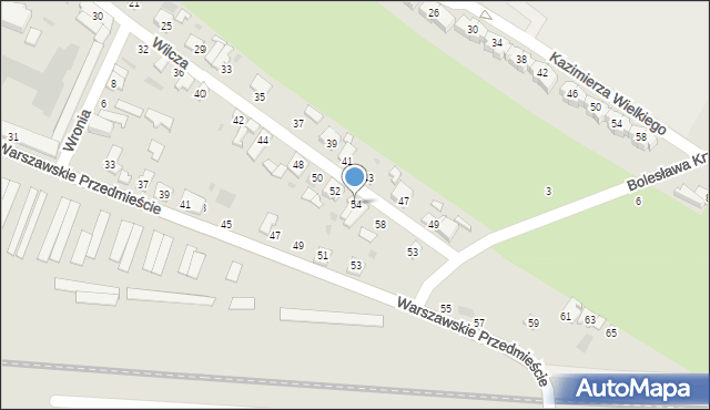 Kutno, Wilcza, 54, mapa Kutno