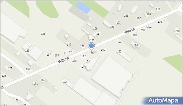Kuźnica Kiedrzyńska, Witosa Wincentego, 186, mapa Kuźnica Kiedrzyńska