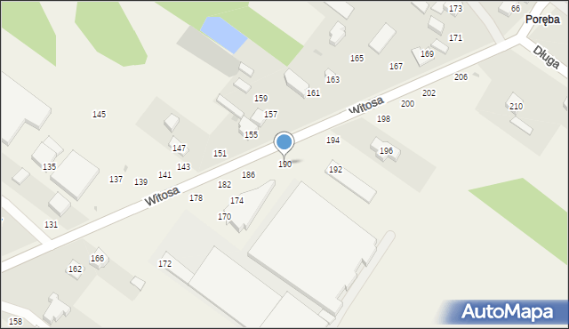 Kuźnica Kiedrzyńska, Witosa Wincentego, 190, mapa Kuźnica Kiedrzyńska