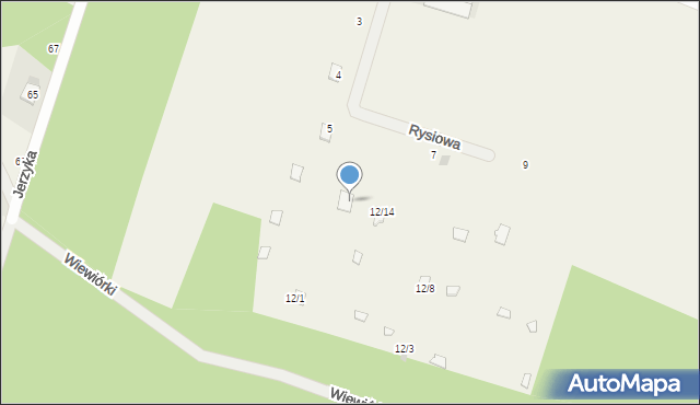 Kwiatkówek, Wiewiórki, 12/15, mapa Kwiatkówek