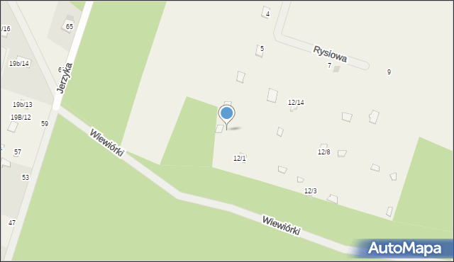 Kwiatkówek, Wiewiórki, 12l, mapa Kwiatkówek