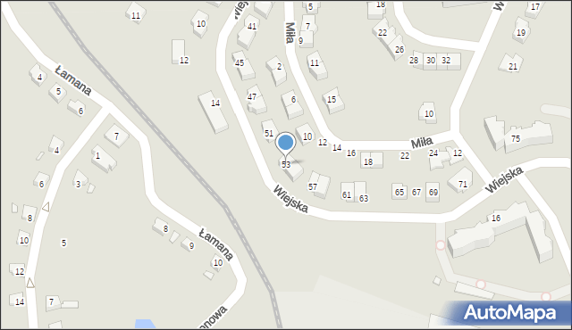 Kwidzyn, Wiejska, 53, mapa Kwidzyn