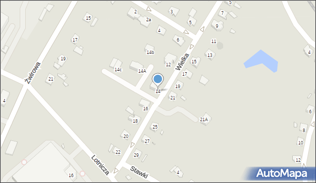 Kwidzyn, Wielka, 14, mapa Kwidzyn