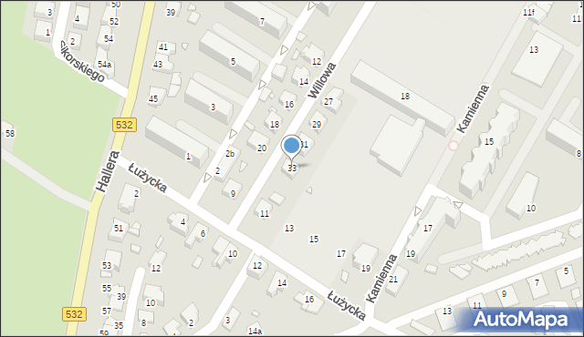 Kwidzyn, Willowa, 33, mapa Kwidzyn