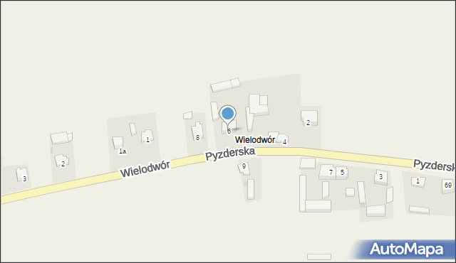 Lądek, Wielodwór, 6, mapa Lądek
