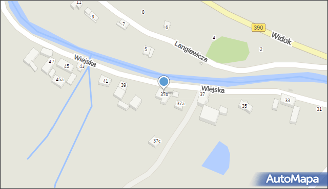 Lądek-Zdrój, Wiejska, 37b, mapa Lądek-Zdrój