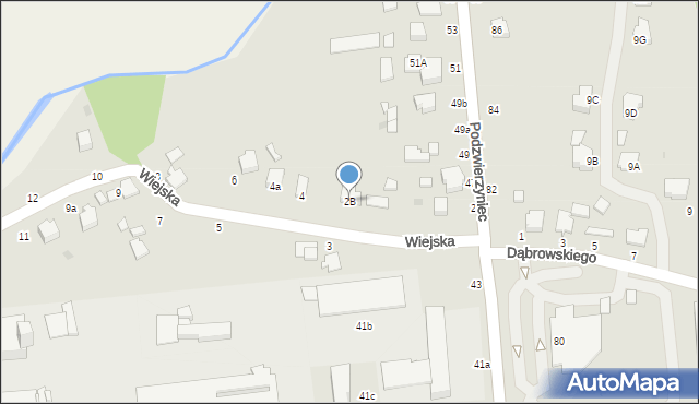 Łańcut, Wiejska, 2B, mapa Łańcut