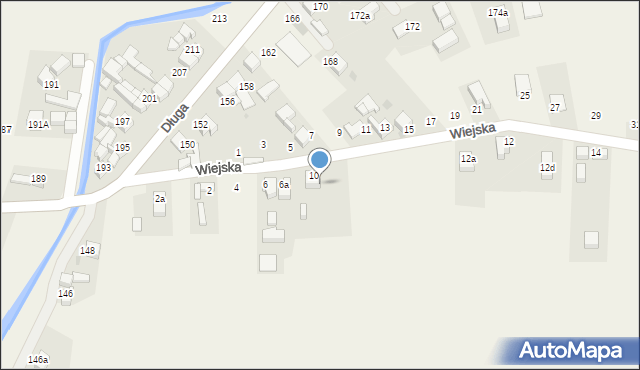 Łapsze Niżne, Wiejska, 8, mapa Łapsze Niżne