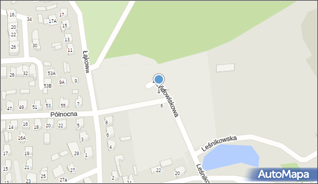 Łapy, Widowiskowa, 4, mapa Łapy