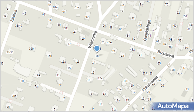 Laski, Wieczorka Jana, 16, mapa Laski