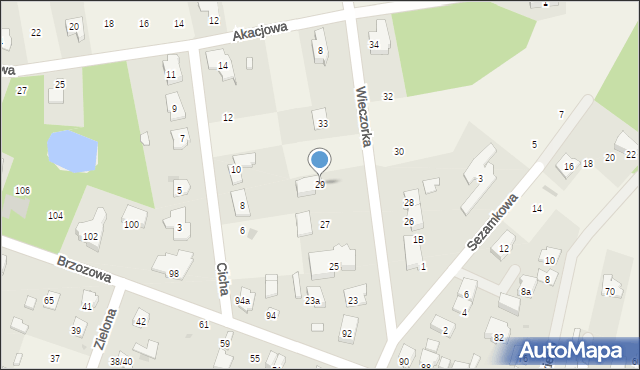 Laski, Wieczorka Jana, 29, mapa Laski