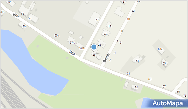 Łazieniec, Wiejska, 25, mapa Łazieniec