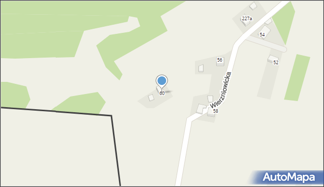 Łaziska, Wierzniowicka, 60, mapa Łaziska