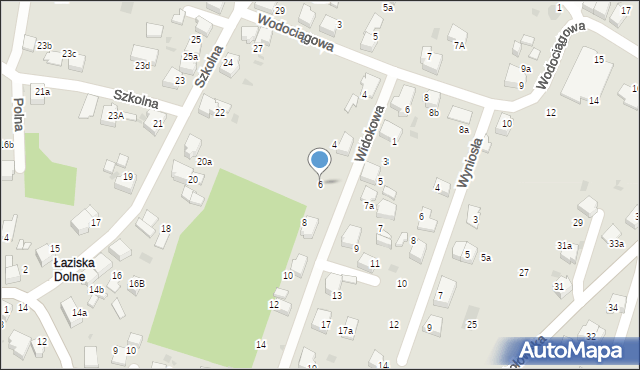 Łaziska Górne, Widokowa, 6, mapa Łaziska Górne