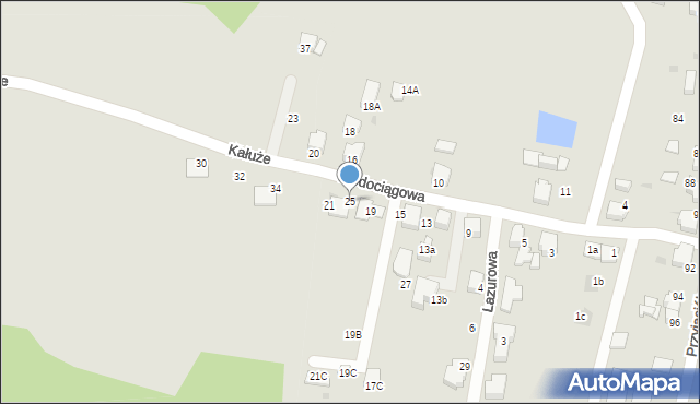 Łaziska Górne, Wierzysko, 25, mapa Łaziska Górne