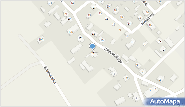 Łebcz, Wielewskiego, ks., 15, mapa Łebcz