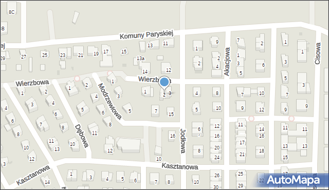 Lębork, Wierzbowa, 2, mapa Lębork