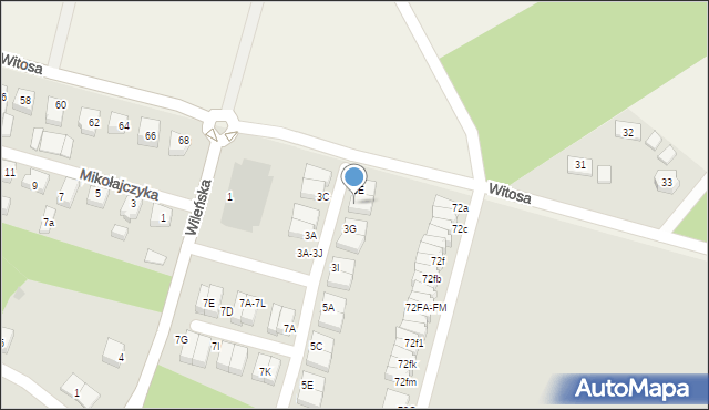 Lębork, Wileńska, 3F, mapa Lębork