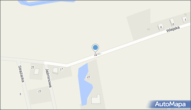 Łęczyce, Wiejska, 14, mapa Łęczyce