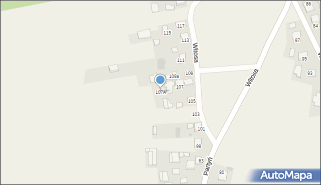 Łęg Tarnowski, Witosa Wincentego, 107A, mapa Łęg Tarnowski