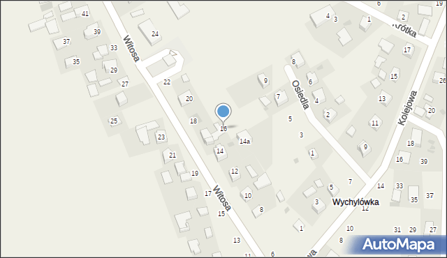 Łęg Tarnowski, Witosa Wincentego, 16, mapa Łęg Tarnowski
