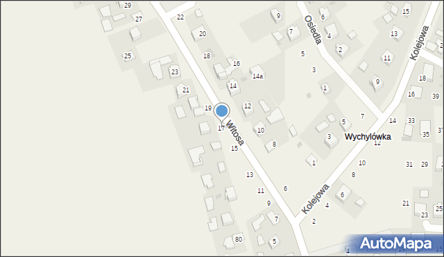 Łęg Tarnowski, Witosa Wincentego, 17, mapa Łęg Tarnowski