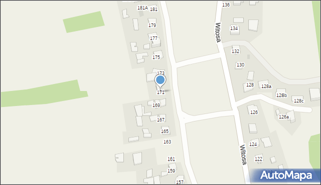 Łęg Tarnowski, Witosa Wincentego, 171, mapa Łęg Tarnowski