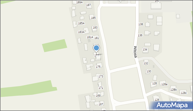 Łęg Tarnowski, Witosa Wincentego, 177, mapa Łęg Tarnowski