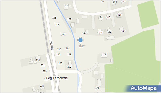 Łęg Tarnowski, Witosa Wincentego, 180, mapa Łęg Tarnowski