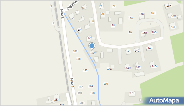 Łęg Tarnowski, Witosa Wincentego, 182, mapa Łęg Tarnowski