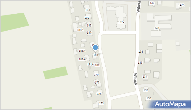 Łęg Tarnowski, Witosa Wincentego, 183, mapa Łęg Tarnowski