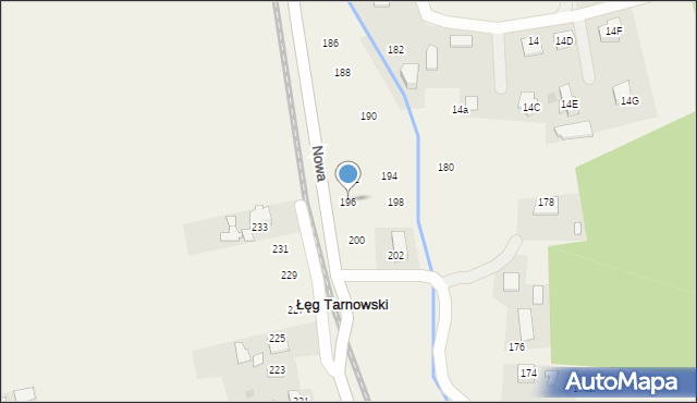 Łęg Tarnowski, Witosa Wincentego, 196, mapa Łęg Tarnowski