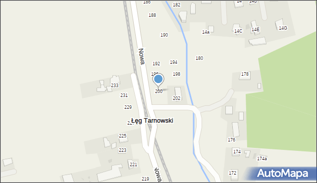 Łęg Tarnowski, Witosa Wincentego, 200, mapa Łęg Tarnowski