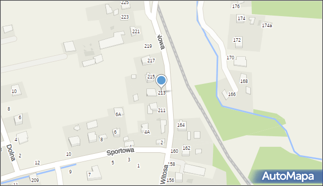 Łęg Tarnowski, Witosa Wincentego, 213, mapa Łęg Tarnowski