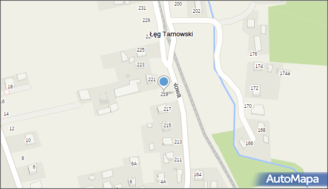 Łęg Tarnowski, Witosa Wincentego, 219, mapa Łęg Tarnowski