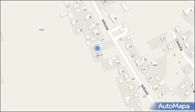 Łęg Tarnowski, Witosa Wincentego, 25, mapa Łęg Tarnowski
