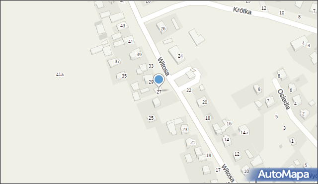 Łęg Tarnowski, Witosa Wincentego, 27, mapa Łęg Tarnowski