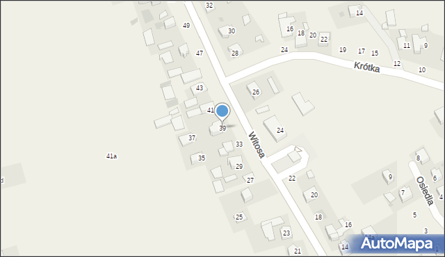 Łęg Tarnowski, Witosa Wincentego, 39, mapa Łęg Tarnowski