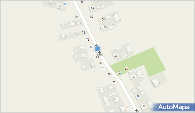 Łęg Tarnowski, Witosa Wincentego, 65, mapa Łęg Tarnowski