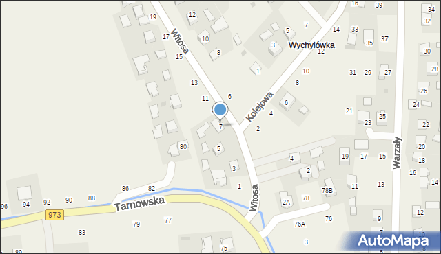 Łęg Tarnowski, Witosa Wincentego, 7, mapa Łęg Tarnowski