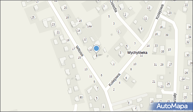 Łęg Tarnowski, Witosa Wincentego, 8, mapa Łęg Tarnowski