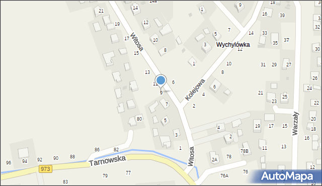 Łęg Tarnowski, Witosa Wincentego, 9, mapa Łęg Tarnowski